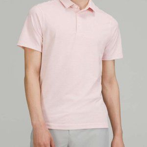 Lululemon Evolution Short Sleeve Polo Shirt - Medium - Pink